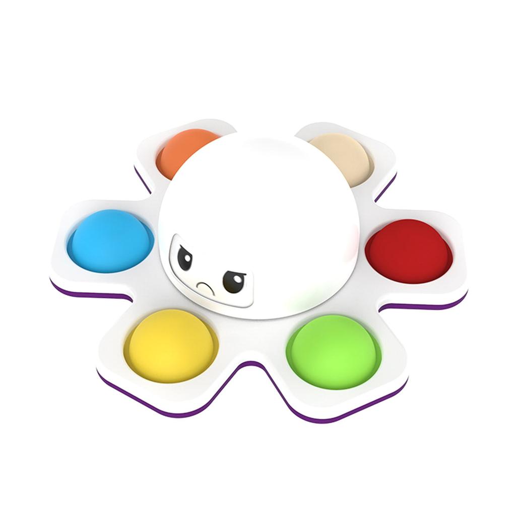 1PCS New Anti Stress Push Bubble Fidget Spinner Face-Changing Sensory Toy Push Popete Spiner Stress Relief Fidget Toys For Kids