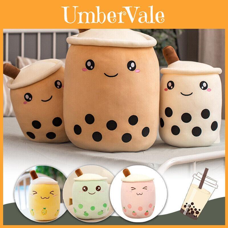 Süßes Bubble Tea Boba Tasse Plüschkissen Kissen Ideal für Geschenke und Spielzeit