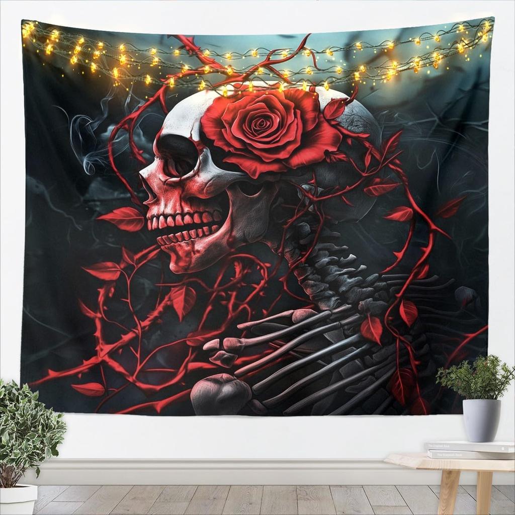 Happy Halloween Wall Art Medium Kids Spider Wall Hanging Blanket for Boys Girls Teens Cobweb Vintage Halloween Decor Spooky