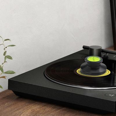 Vinyl Turntable Clamp with Level and Scale Turntable Disc Record Stabilizer Clamp for Vinyl Record Player Turntables Phonograph