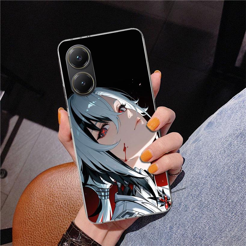 Arlecchino Genshin Impact Phone Case For Xiaomi Poco X7 X6 X5 Pro F7 Ultra Redmi 15C 15 13C 13 12C 12 10 10A 10C 9 9A 9C 9T Cove