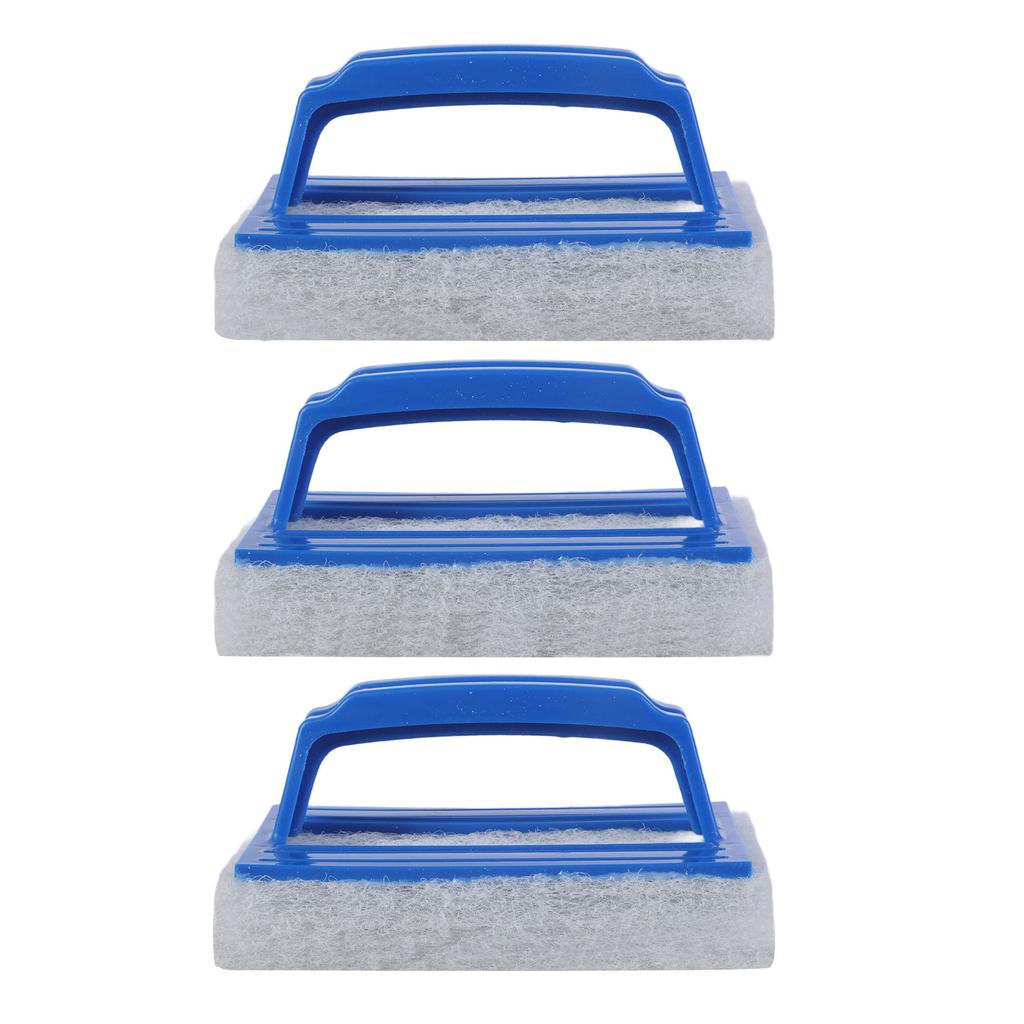 3 Pack Handheld Pool Scrub Brush for Efficient Cleaning of Swimming Pool Steps Corners and Shower Tiles