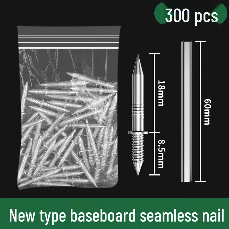 Nykomling Exklusivt: Massivt trä golvsockel Sömlös tvåvägs Höghållfast tjurhornsspik