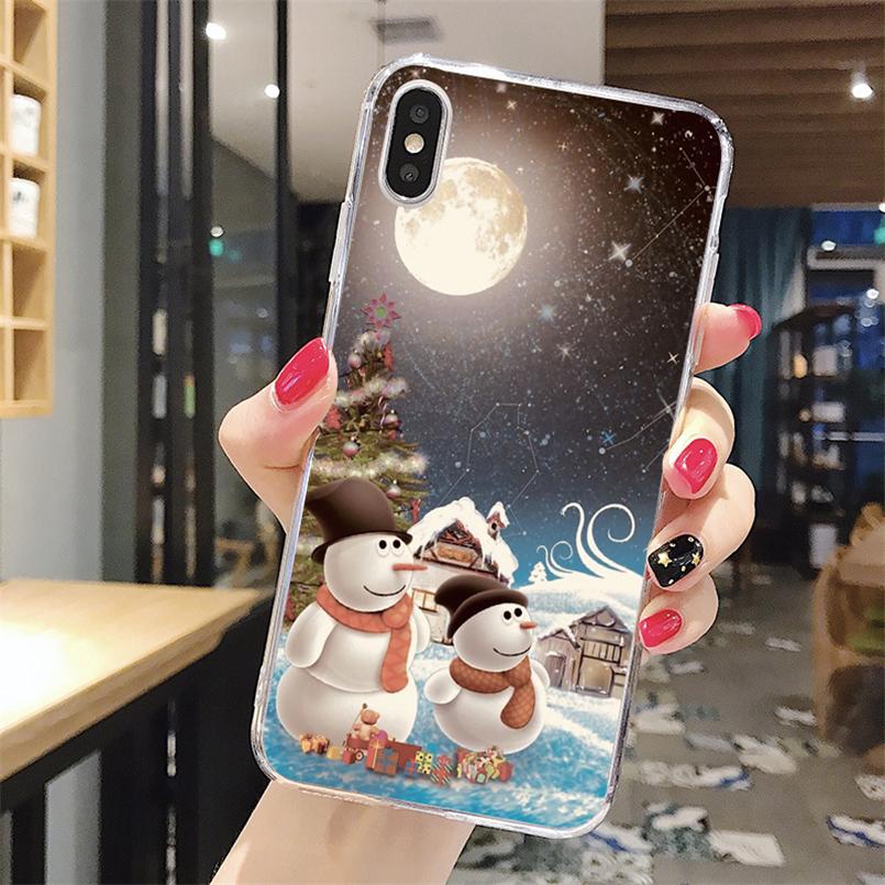 

Чехол для телефона с рождественским снеговиком для iPhone 5 5S SE 5C 6 6S 7 8 Plus 4 4S 11 Pro XR XS Max X Рождественский чехол из ТПУ для iPhone XR iPhone 11Pro Max