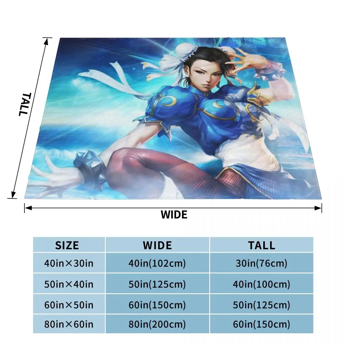 Chun Li Throw Blanket for babies Fluffys Large Extra Large Throw Retros Blankets 100cmx150cm