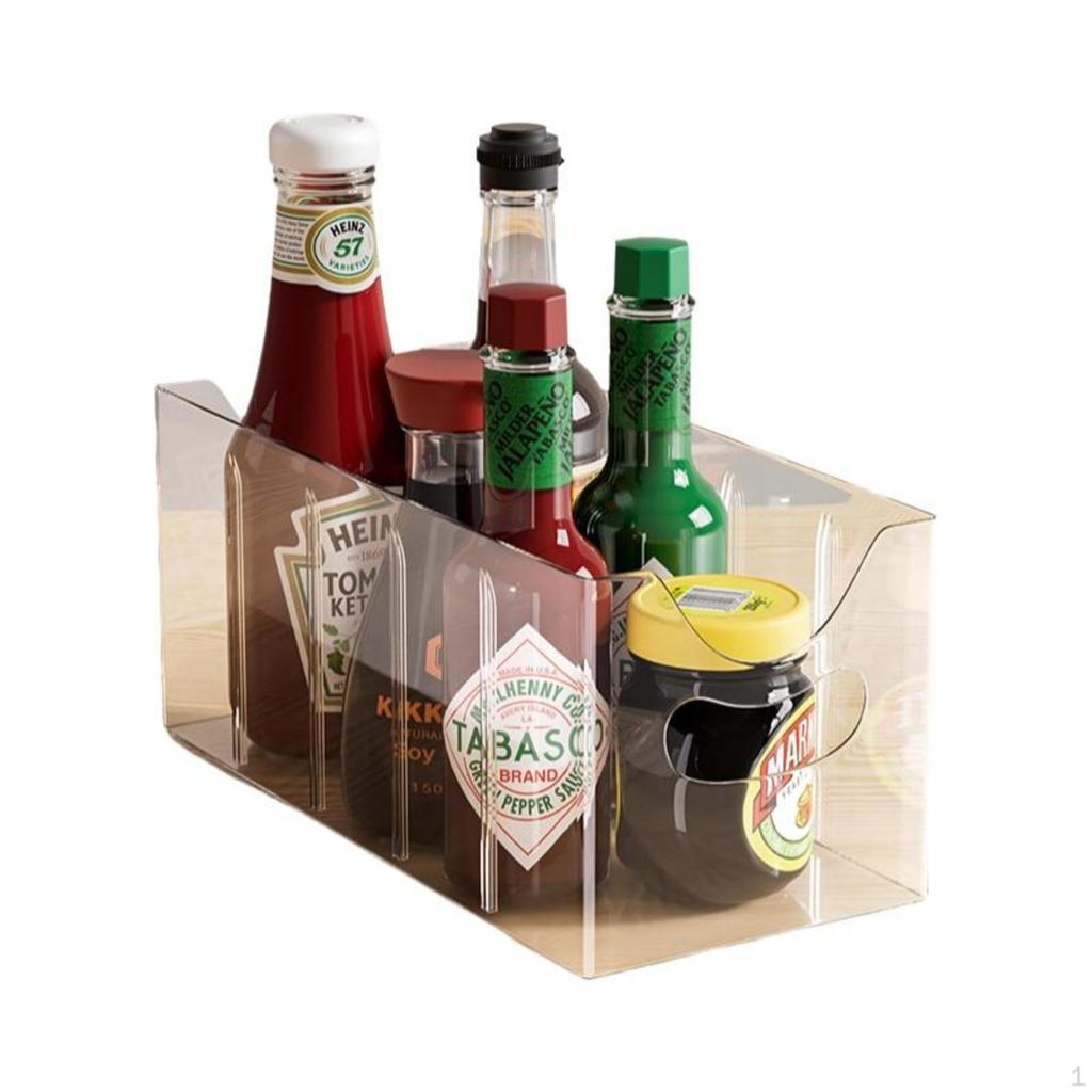 Seasoning organizer, multicompartment storage box, kitchen countertop holder 2Pc Mixed W/Divider