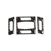 Car Styling Real Carbon Fiber Interior Center Control Air Condition Vent Frame Cover Trim For BMW 5 Series E60 E61 04-10