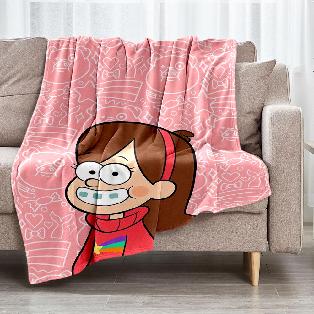 Gravity Falls Theme Printed Blanket - Perfect for Couch, Bed, Travel & Outdoor Use | Machine Washable, Cozy & Durable.