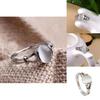 Glamour Steel Gift Engagement Ring With Bright Stone Silver Plated Fashion Jewelry