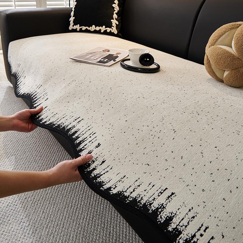 

New Chenille Special-Shaped Irregular Sofa Cushion Universal Fixed Non-Slip Leather Sofa Cover Cover Cloth For All Seasons 90*70cm