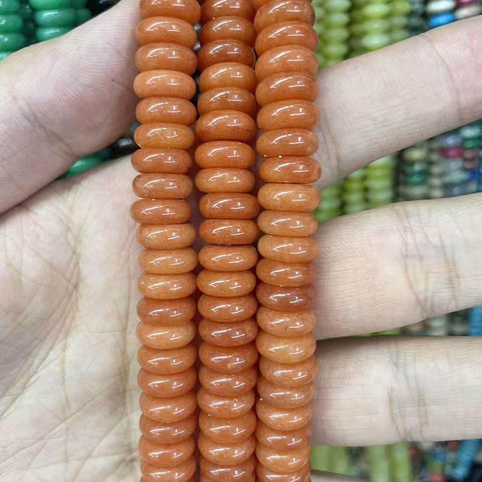 10mm Natural Tiger Eye & Aventurine Abacus Beads for DIY Jewelry Bracelet/Necklace Accessories