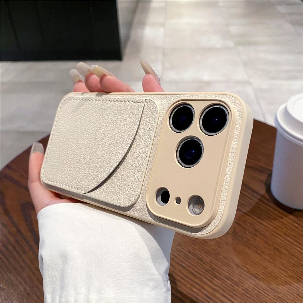 

Multi functional Leather Card Holder Wallet Case For iPhone 11 12 13 14 15 16 17 Pro Max 8 Plus X Lens Protection Cover For iPhone 17Pro Max