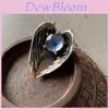 Geometric Wing Pendant Necklace With Gemstone For Fashionable Unisex Styling
