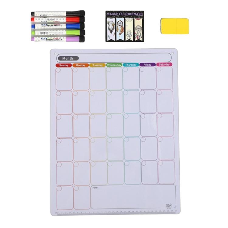 Магнитный Whiteboard Календарь Еженедельный Ежемесячный Планировщик Список Покупок