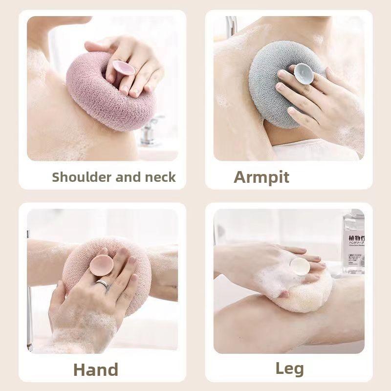 The Bath Ball with Suction Cup Is A Perfect Tool for Scrubbing Mud. It Exfoliates Gently and Does Not Spread. It Is A Hanging Type for Bath Flowers