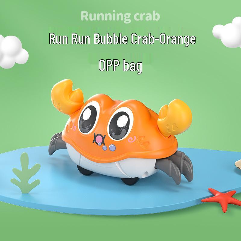 

Double Pull-Back Crawling Bubble Crab Toy for Kids
