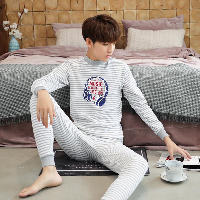 Children's Cotton Wool Thermal Long Johns Set for Boys & Teens - Medium to Large Sizes, Autumn