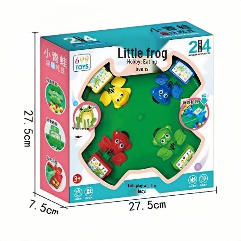 Frog Bean-Eating Frenzy: Parent-Child Interactive Two-Player Desktop Toy Game