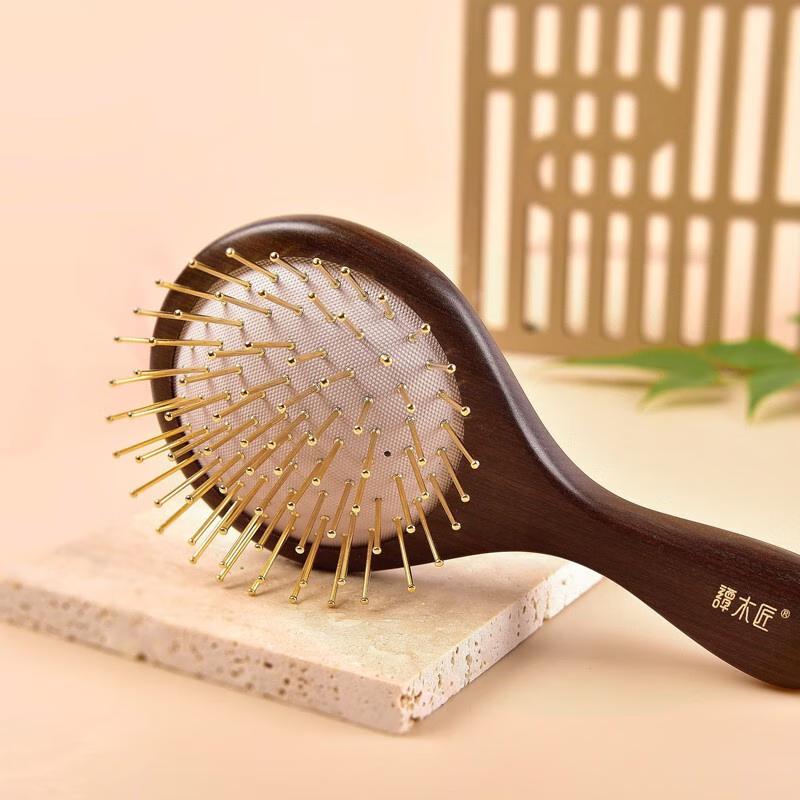 Tan Mujian Kingwood Air Cushion Hair Comb Gift Set