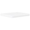Bed with Mattress  Hvar  White and Black 180x200 cm Faux Leather