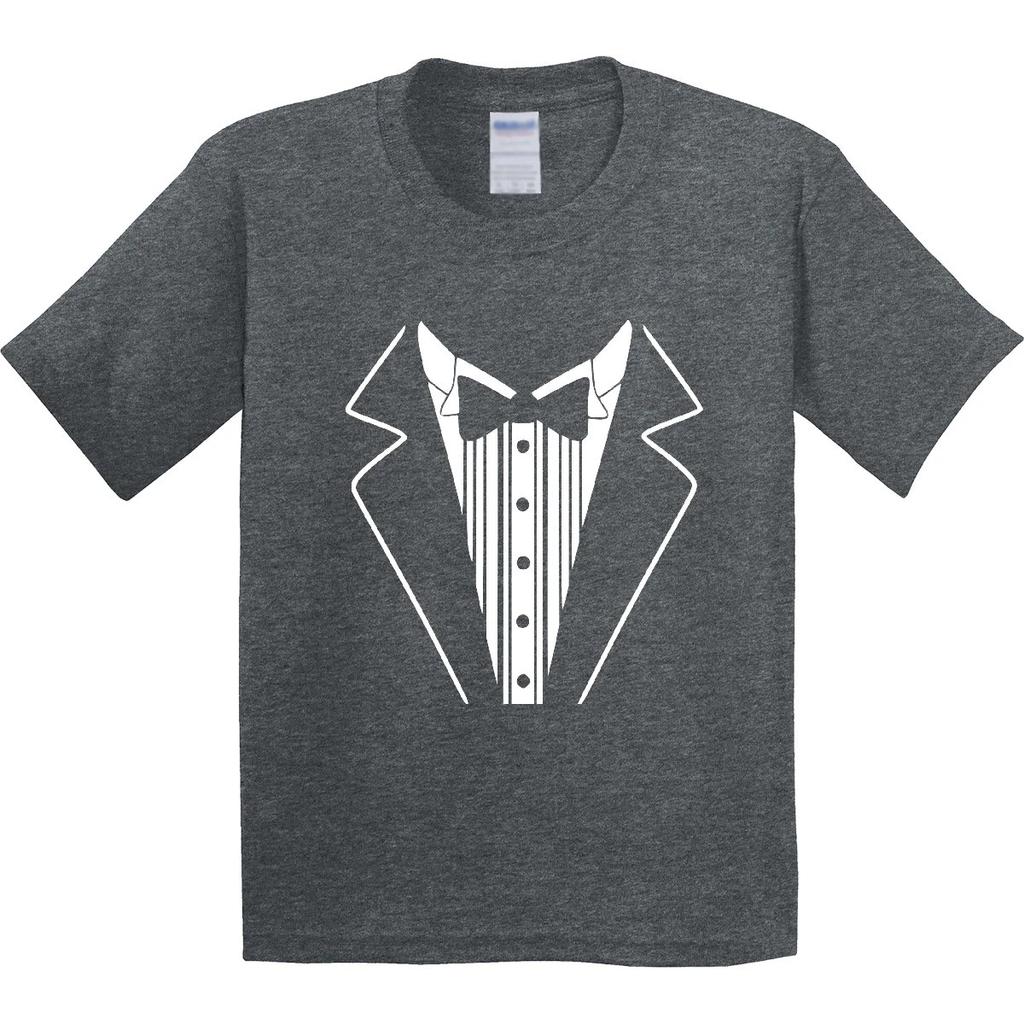 Inktastic Tuxedo Youth T-Shirt Tux Formal Groom Wedding Grooms Getting Tee