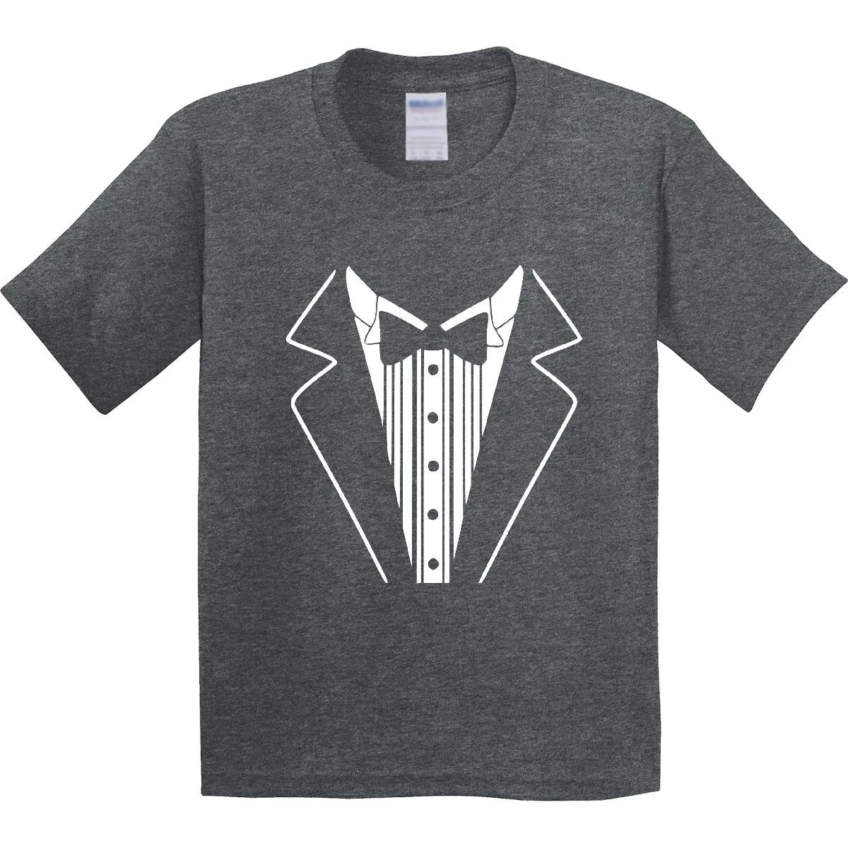 Inktastic Tuxedo Youth T-Shirt Tux Formal Groom Wedding Grooms Getting Tee 140