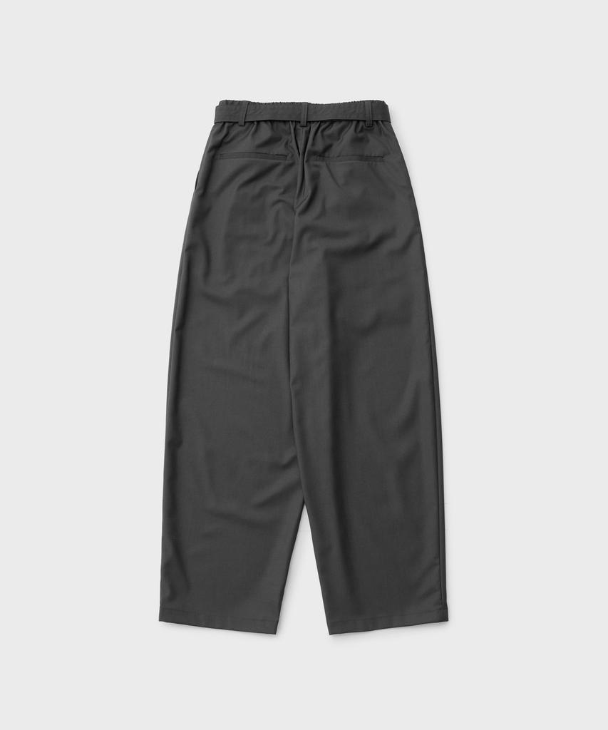 ANOTHER OFFICE Cocoon Banded Pants (Charcoal)