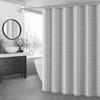 Waterproof PEVA Shower Curtain Set, Mildew-Resistant with Rod, Punch-Free Design