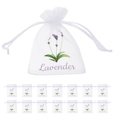 40Pcs Lavender Sachet Bags Empty Drawstring Mesh Pouches 3.54x2.75x0.04 Portable Aromatherapy Fragrance Bag Wardrobe Storage