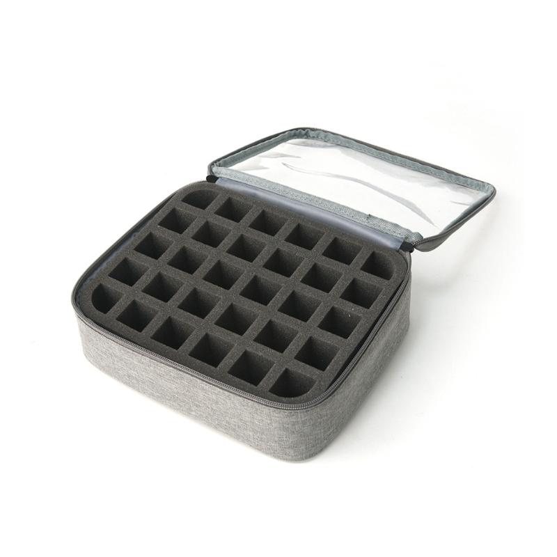 Amichevole per il Viaggio Smalto Organizzato Contiene 30 Flaconi Custodia per Oli Essenziali con Design Trasparenti Facile Accesso
