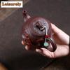 270ml Yixing Purple Clay Teapots Handmade Dragon High Scoop Pot Raw Ore Di Chao Qing Mud Tea Soaking Kettle Zisha Tea Set Craft