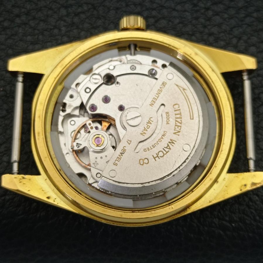 REFURBISHED AUTOMATIC CITIZEN 8200 JAPAN MENS ARABIC RED DIAL WATCH a427232-2 QRL-a427232