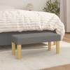 Day and Night - Day and Night Dark Gray Fabric Bench 70x30x30 Cm