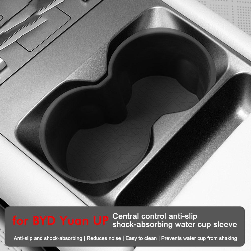 For BYD Yuan Pro 2025 2025 Car Cup Holder Central Control Drinks Tray Interior Holder Storage Silicone Accessories Auto T7Y8