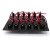 6 Gang Car Accessories Switch Panel DC12/24V for Car Marine Ship Caravan RV Fuse Protection ON/OFF Rocker Toggle