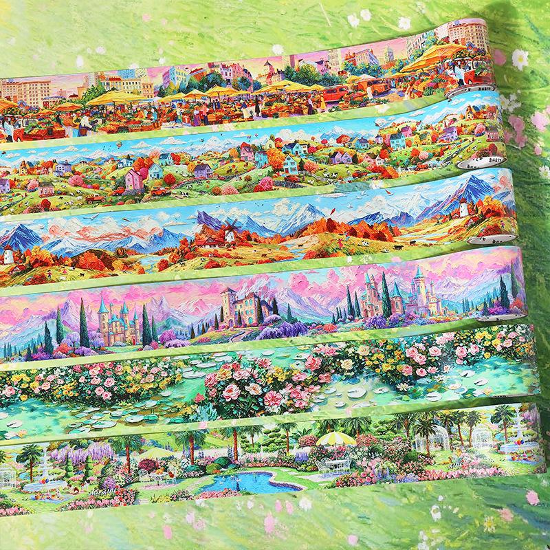 Fairytale Dreamy Scenery PET Tape: Dreamy Manor Series Decorative Stickers