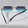 Square Cut-Edge Frameless UV Protection Sunglasses for Men & Women - European & American Style