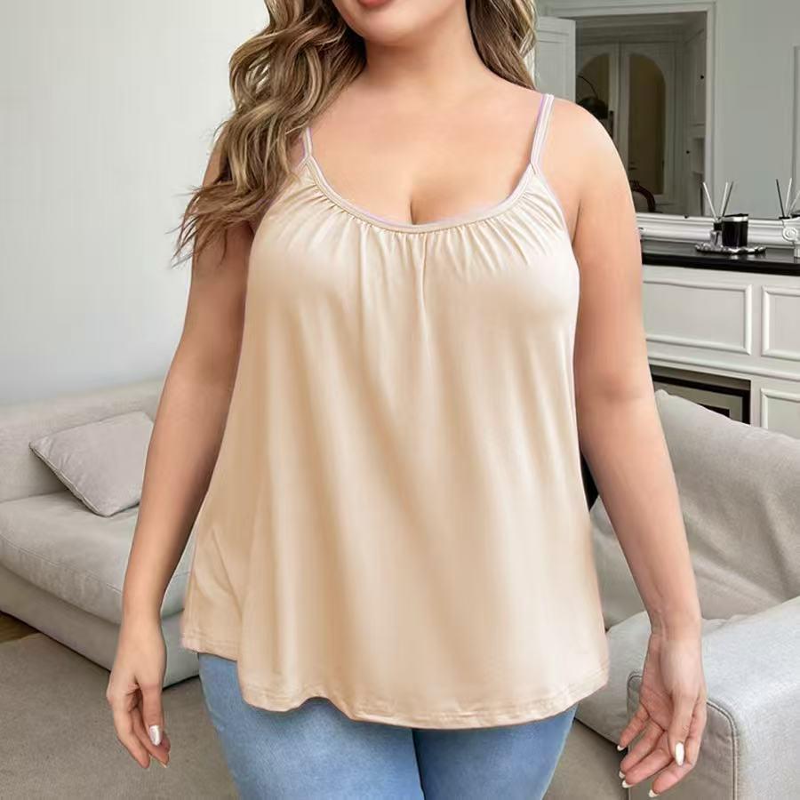 Modal Pleated Neckline Sports Yoga Women's Camisole