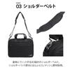 [ACE] Men's 2-Way Business Bag [IGNIS II] Job Hunting Bag, A4 Compatible, Fits 14-inch Laptop, Slim Design, Setup Compatible, Briefcase, Black
