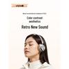 WOPOW Retro bezdrátová Bluetooth sluchátka přes uši s potlačením hluku
