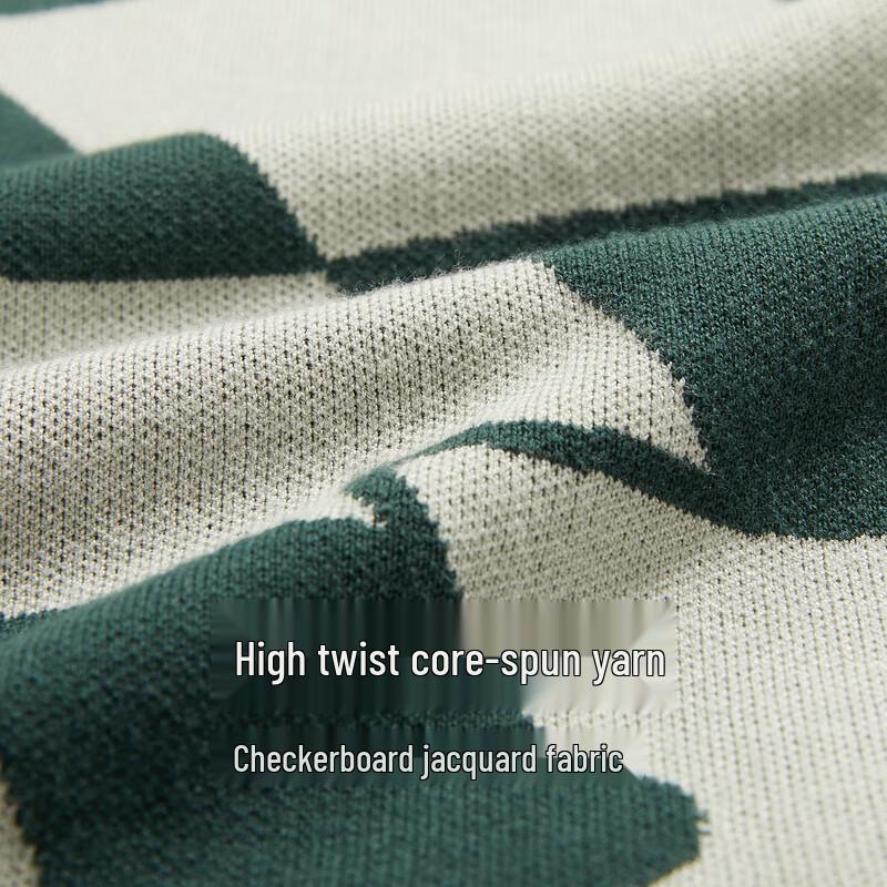 

Cabbeen Checkered Jacquard Sweater 2XL