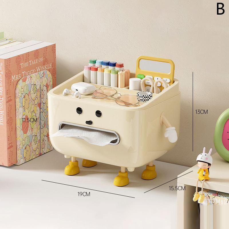 

Paper Towel Box Household Living Room Luxury Bedroom Bedside Remote Control Multi-Function Desktop Organizer Box