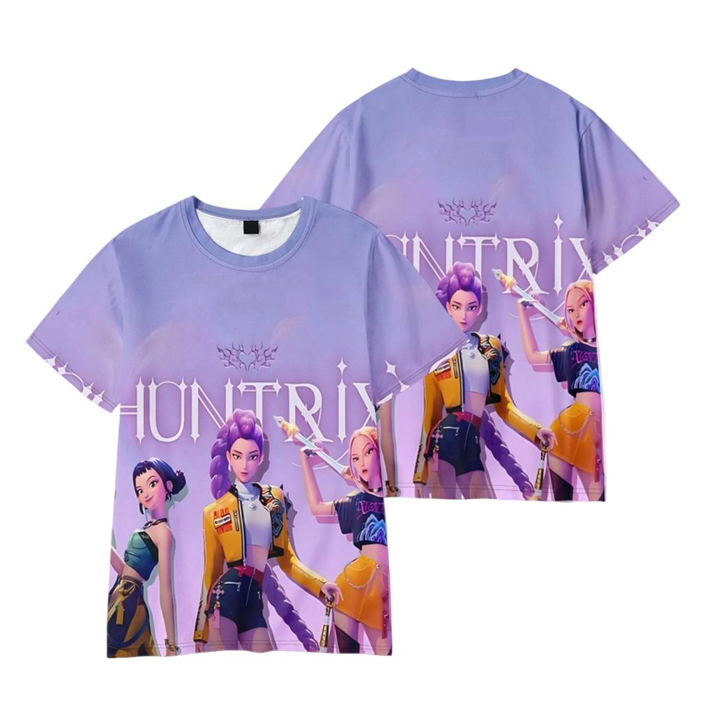 Children's Casual Fashionable Loose And Comfortable Printed Short Sleeved T-shirt Top