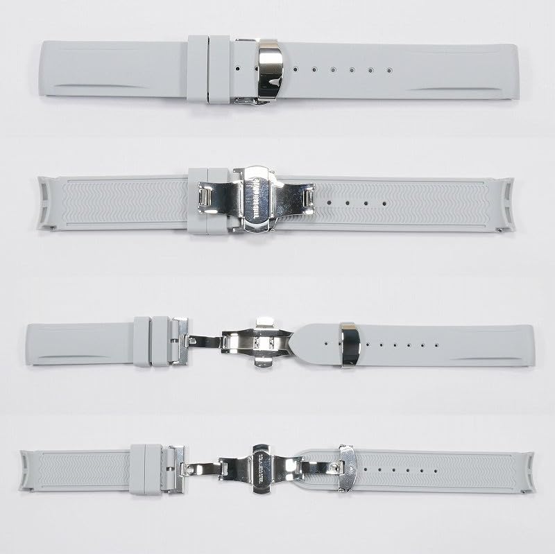 Swatch x OMEGA Exclusive Rubber Strap with D-Buckle (Light Gray)