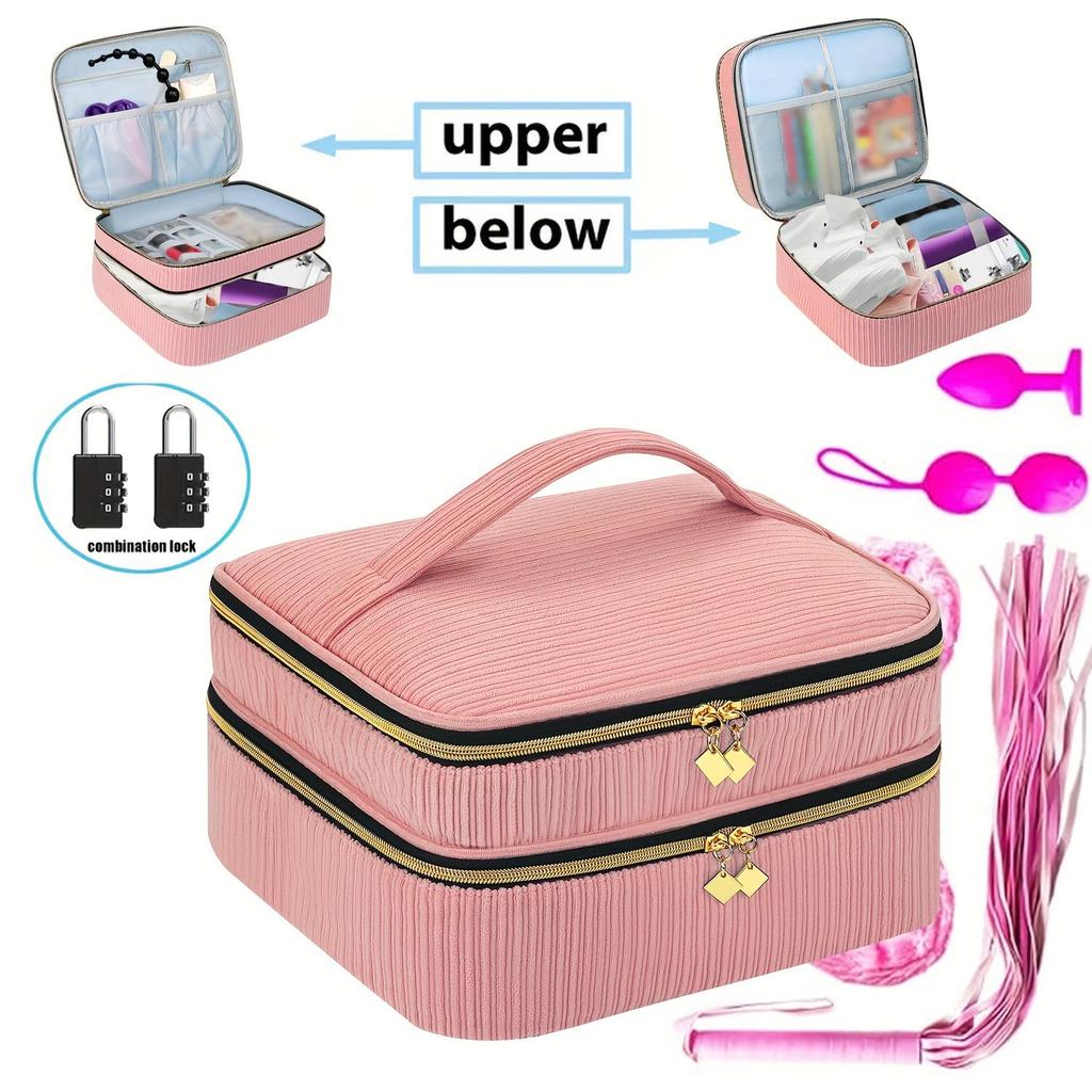 Nail Polish & Essential Oil Travel Bag - Holds 42 Bottles, Large Capacity, Multi-functional Storage Handbag