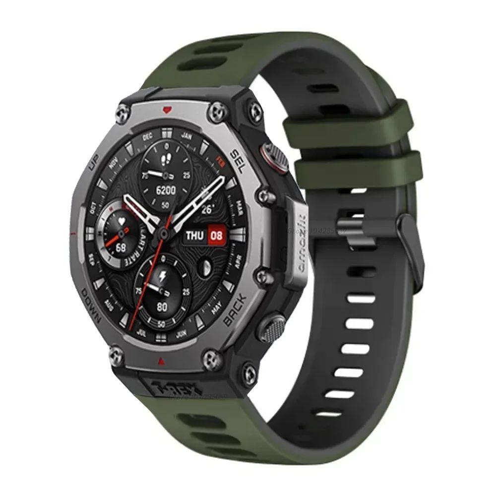 Sportovní řemínek pro chytré hodinky Amazfit T-Rex 3 Měkký prodyšný silikonový náramek pro Huami Amazfit T Rex 3 Řemínek