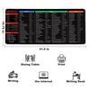 Extra-Large Non-Slip English Key Mouse Pad - Stain-Resistant & Thick for Office Desks
