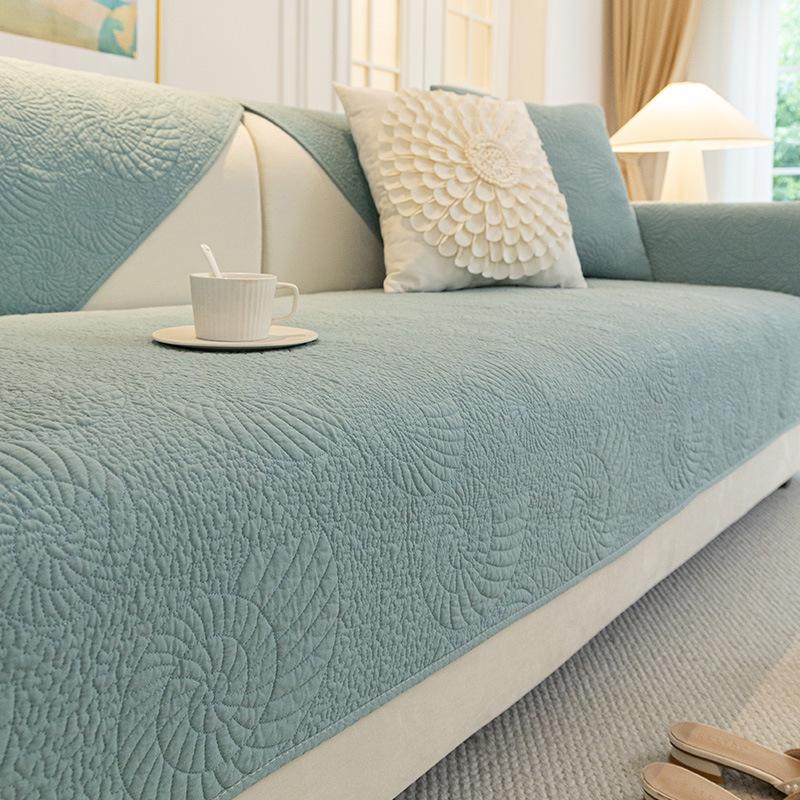 Pure Cotton Sofa Cushion Four Seasons Universal Sofa Cover Non-Slip Fabric Sofa Cushion Towel Simple Modern Sofa Cover Cloth