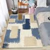 Modern Abstract Area Rug Retro Geometric Floor Mat Non Slip Washable Entryway Doormat Floormat for Living Bedroom Minimalist