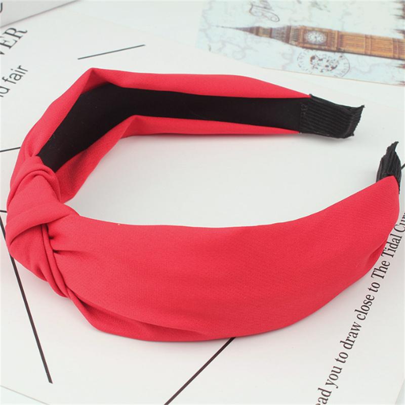 Fashion Solid Fabric Headbands For Women Hair Bands Hoop Girl Headwear Washing Clips Cute Basic Hairbands Hair Accessories